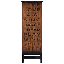 Load image into Gallery viewer, Lovegood 2-door Accent Cabinet Rich Brown and Black
