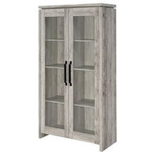 Load image into Gallery viewer, Alejo 2-door Tall Cabinet Grey Driftwood
