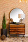 Zara 2-door 40-inch Wood Accent Storage Cabinet Black Walnut