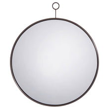 Load image into Gallery viewer, Gwyneth Round Wall Mirror Black Nickel
