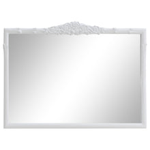 Load image into Gallery viewer, Sylvie French Provincial Rectangular Mantle Mirror White
