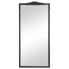 Load image into Gallery viewer, Sylvie French Provincial Rectangular Floor Mirror Black
