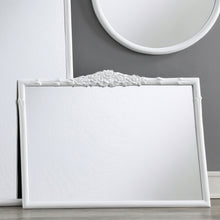 Load image into Gallery viewer, Sylvie French Provincial Rectangular Mantle Mirror White
