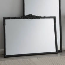 Load image into Gallery viewer, Sylvie French Provincial Rectangular Mantle Mirror Black
