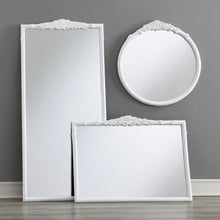 Load image into Gallery viewer, Sylvie French Provincial Rectangular Floor Mirror White
