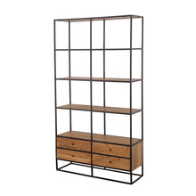 Load image into Gallery viewer, Belcroft 4-drawer Etagere Natural Acacia and Black
