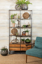 Load image into Gallery viewer, Belcroft 4-drawer Etagere Natural Acacia and Black
